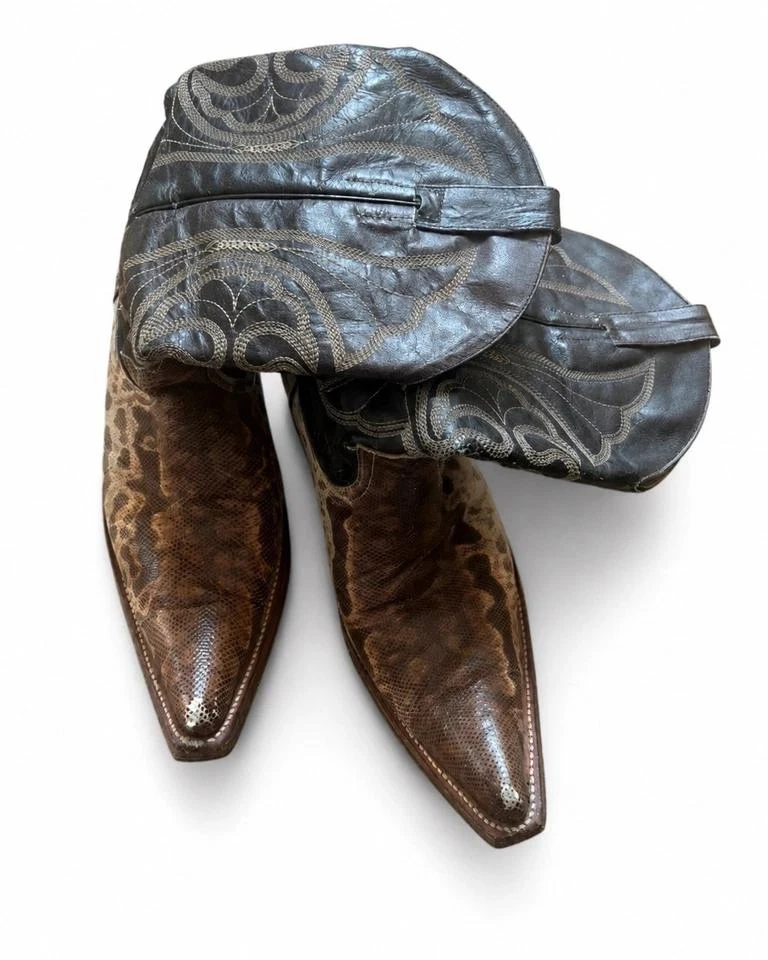 Botas de couro python verdadeiro Estrada Boots para homem 43 Mexico cowboy western – photo 2